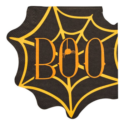 Boo Spiderweb Die Cut Lunch Napkin Napkins Sophistiplate  Paper Skyscraper Gift Shop Charlotte