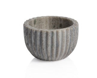 Small | Whispering Ribbed Marble Bowl 4"x2.5" Home Decor Zodax  Paper Skyscraper Gift Shop Charlotte