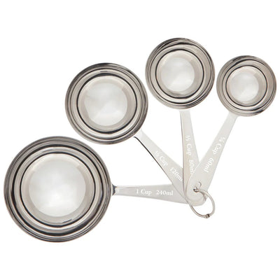 Stainless Steel Measuring Cups | Set of 4 Kitchen Danica Studio (Now Designs)  Paper Skyscraper Gift Shop Charlotte