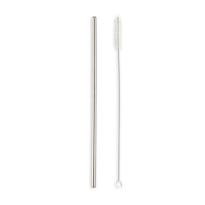 Stainless Steel Straws S/10 Drinkware Kikkerland  Paper Skyscraper Gift Shop Charlotte