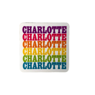 Sticker Charlotte Supergraphic Bright Stickers Rock Scissor Paper  Paper Skyscraper Gift Shop Charlotte