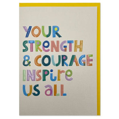 Strength and Courage Friendship Card Cards Notes & Queries  Paper Skyscraper Gift Shop Charlotte