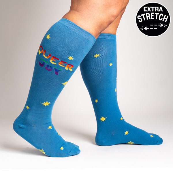 Stretch-It: Queer Joy Socks Sock It to Me  Paper Skyscraper Gift Shop Charlotte