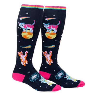 Stretch-It: Space Cats Socks Sock It to Me  Paper Skyscraper Gift Shop Charlotte