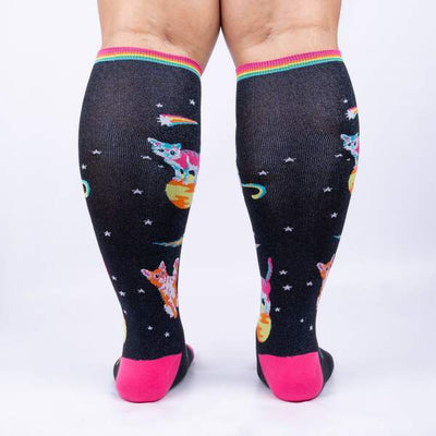 Stretch-It: Space Cats Socks Sock It to Me  Paper Skyscraper Gift Shop Charlotte