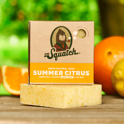 Summer Citrus Bar Soap Soap Dr Squatch  Paper Skyscraper Gift Shop Charlotte