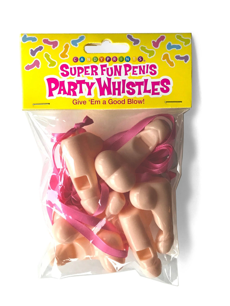 Super Fun Penis Party Whistles Pack of 6  Little Genie  Paper Skyscraper Gift Shop Charlotte