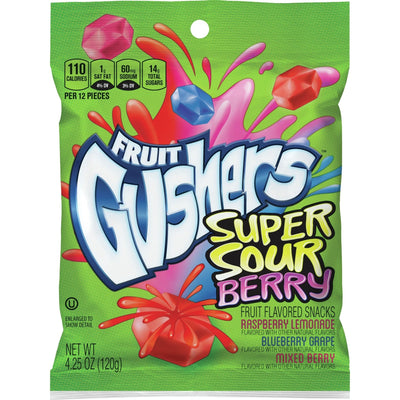 Super Sour Berry Gushers 1pc Food - Chocolates & Candy Grandpa Joe's  Paper Skyscraper Gift Shop Charlotte