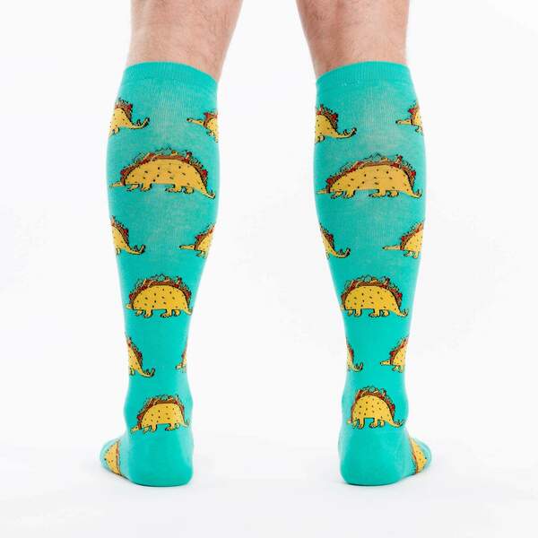 Tacosaurus | Wide Calf Knee High Socks  Sock It to Me  Paper Skyscraper Gift Shop Charlotte