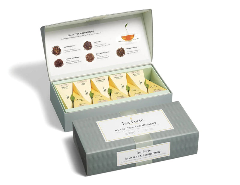 Tasting Assortment Petite Box | Black Tea Tea Tea Forte  Paper Skyscraper Gift Shop Charlotte