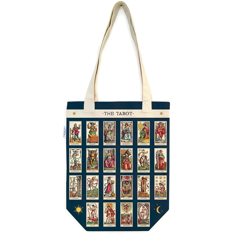 Tarot | Tote Bag Tote Bags Cavallini Papers & Co., Inc.  Paper Skyscraper Gift Shop Charlotte