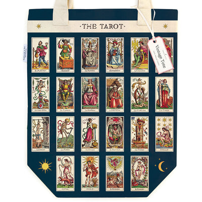 Tarot | Tote Bag Tote Bags Cavallini Papers & Co., Inc.  Paper Skyscraper Gift Shop Charlotte