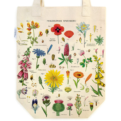 Wild Flowers | Tote Bag Tote Bags Cavallini Papers & Co., Inc.  Paper Skyscraper Gift Shop Charlotte