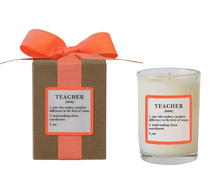 Teacher Votive Candle Candles Ella B  Paper Skyscraper Gift Shop Charlotte