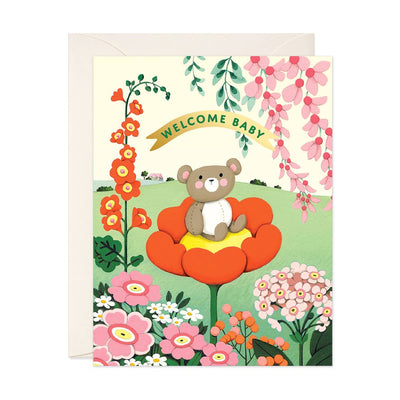 Teddy Bear Baby Greeting Card Cards JooJoo Paper  Paper Skyscraper Gift Shop Charlotte