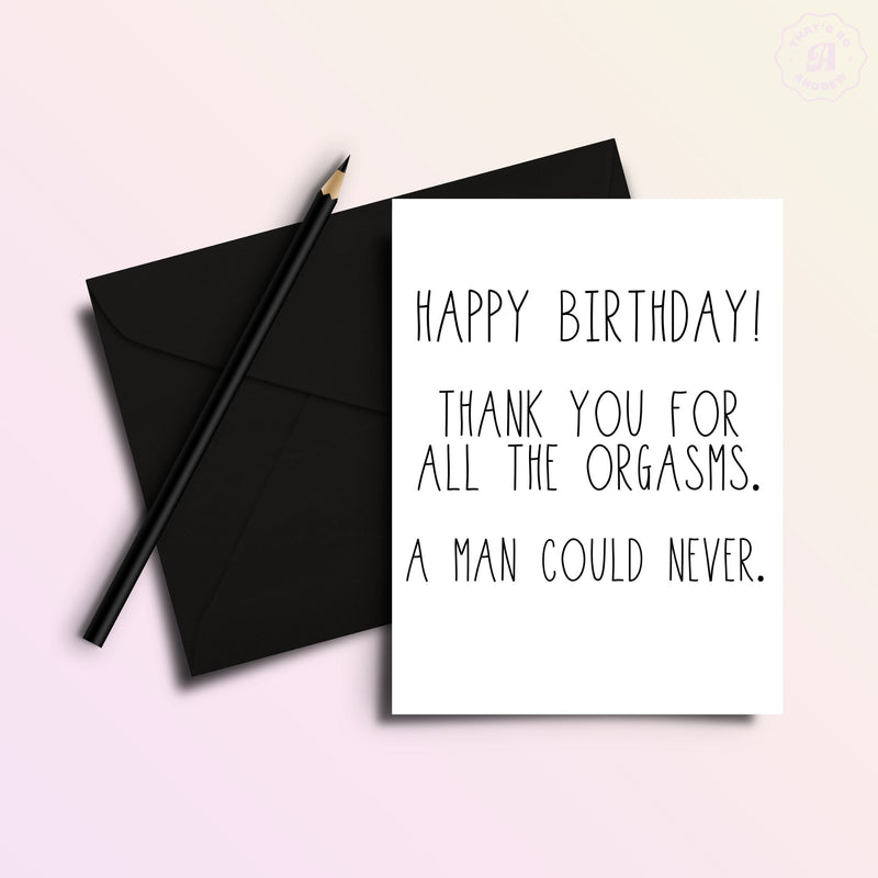 Thank You | Funny Lesbian Birthday Greeting Card Cards That’s So Andrew  Paper Skyscraper Gift Shop Charlotte