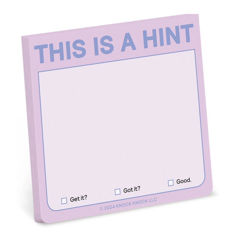 This Is A Hint Sticky Note (Pastel Version) Office Supplies - Miscellaneous Knock Knock Paper Skyscraper Gift Shop Charlotte