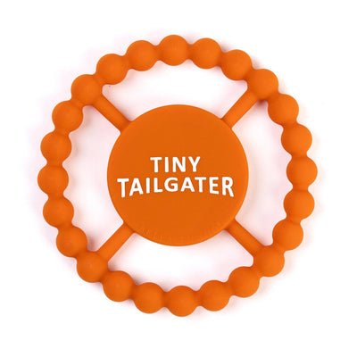 Tiny Tailgater Happy Teether: Orange  Bella Tunno  Paper Skyscraper Gift Shop Charlotte