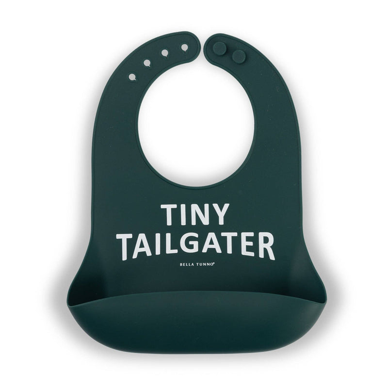 Tiny Tailgater Wonder Bib: Green  Bella Tunno  Paper Skyscraper Gift Shop Charlotte