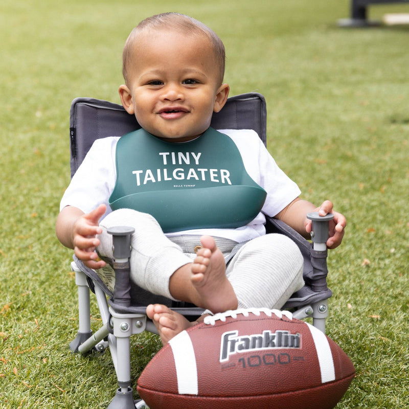 Tiny Tailgater Wonder Bib: Green  Bella Tunno  Paper Skyscraper Gift Shop Charlotte