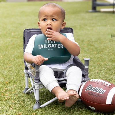 Tiny Tailgater Wonder Bib: Green  Bella Tunno  Paper Skyscraper Gift Shop Charlotte