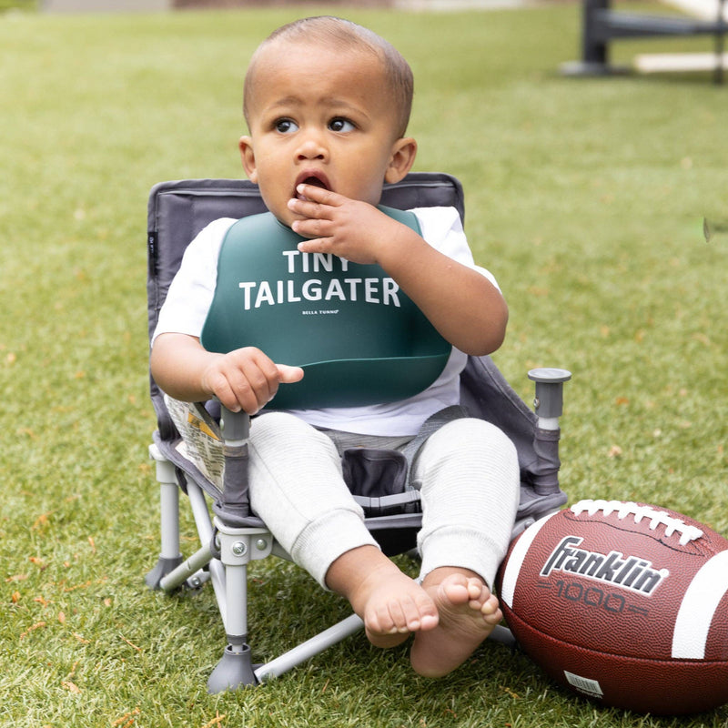 Tiny Tailgater Wonder Bib: Green  Bella Tunno  Paper Skyscraper Gift Shop Charlotte