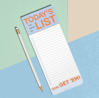 Today's List Make-A-List Pad Notepads Knock Knock  Paper Skyscraper Gift Shop Charlotte