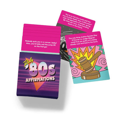 Totally 80's Affirmation Deck Gifts & Novelty Knock Knock  Paper Skyscraper Gift Shop Charlotte