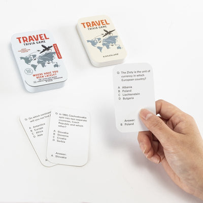 Travel Trivia Game Travel Kikkerland  Paper Skyscraper Gift Shop Charlotte