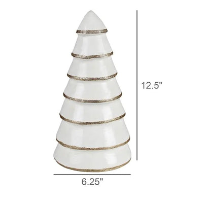 Tree, Paper Mache, White | Medium Home Decor HomArt  Paper Skyscraper Gift Shop Charlotte