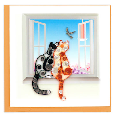 Two Cats - Card Cards Quilling Card  Paper Skyscraper Gift Shop Charlotte