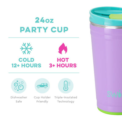 Ultra Violet 24oz Party Cup Drinkware Swig  Paper Skyscraper Gift Shop Charlotte