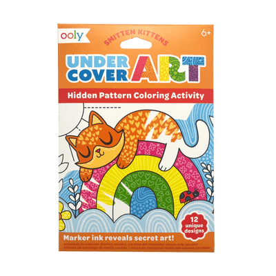 Undercover Art Hidden Pattern Coloring Activity Art Cards | Smitten Kittens Pens OOLY  Paper Skyscraper Gift Shop Charlotte