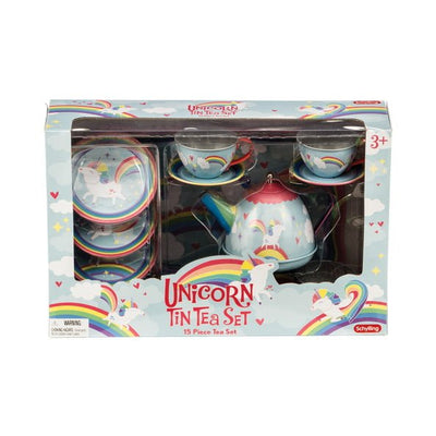 Unicorn Tin Tea Set Kids Schylling Associates Inc  Paper Skyscraper Gift Shop Charlotte