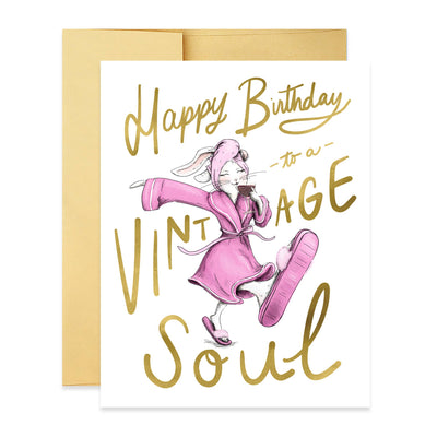 Vintage Soul | Birthday Card Cards Good Juju Ink  Paper Skyscraper Gift Shop Charlotte