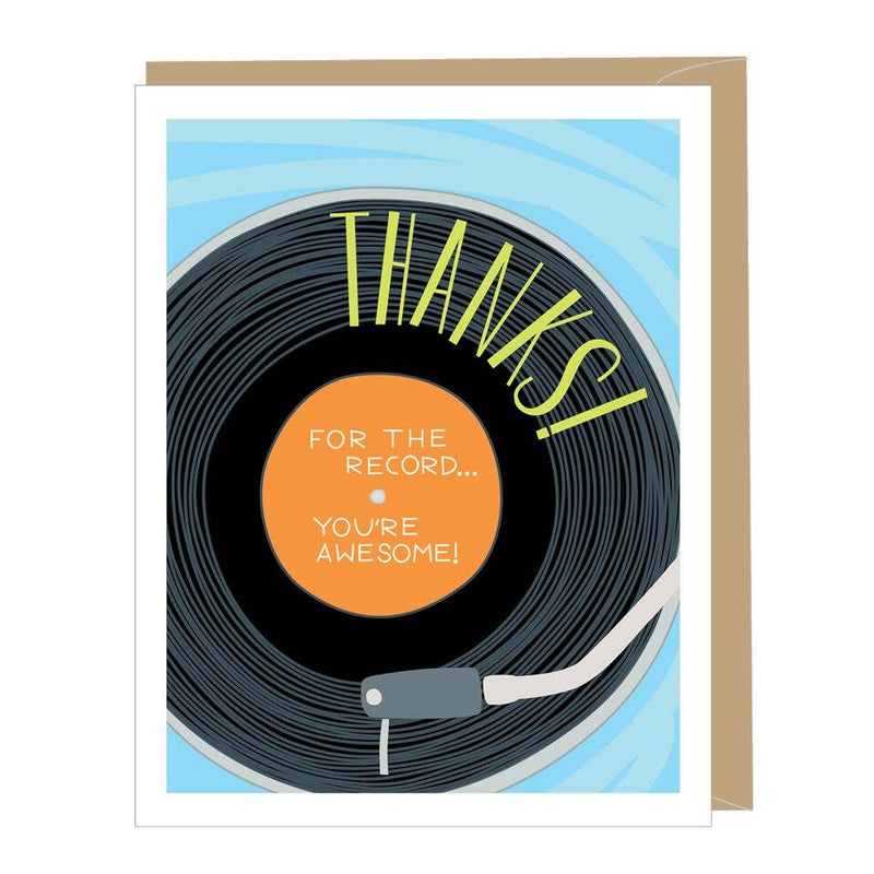 Vinyl Record | Thank You Card Cards Apartment 2 Cards  Paper Skyscraper Gift Shop Charlotte