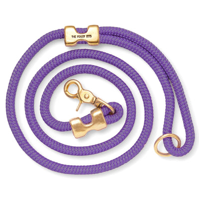 Violet Marine Rope Dog Leash: Standard 5 feet  The Foggy Dog  Paper Skyscraper Gift Shop Charlotte