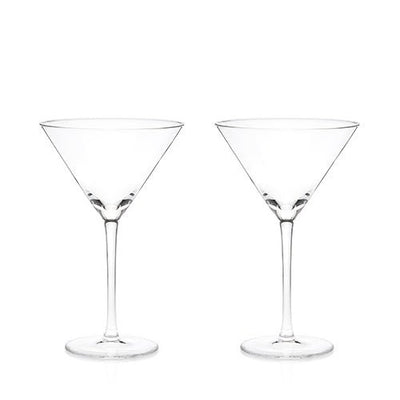 Viski: Stemmed Crystal Martini Glasses Glasswear True Fabrications  Paper Skyscraper Gift Shop Charlotte