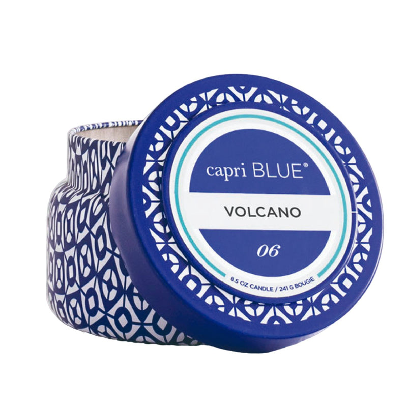 Volcano Signature Printed Travel Tin Candle Candles DPM Fragrance  Paper Skyscraper Gift Shop Charlotte