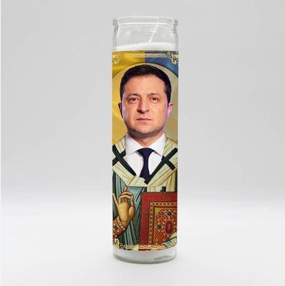 Volodymyr Zelenskyy Candle Candle BOBBYK boutique  Paper Skyscraper Gift Shop Charlotte