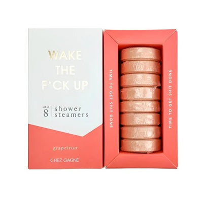 Wake the F*ck Up Shower Steamers Cards Chez Gagné  Paper Skyscraper Gift Shop Charlotte