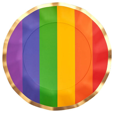 Wavy Dinner Plate Pride 8pk  Sophistiplate  Paper Skyscraper Gift Shop Charlotte