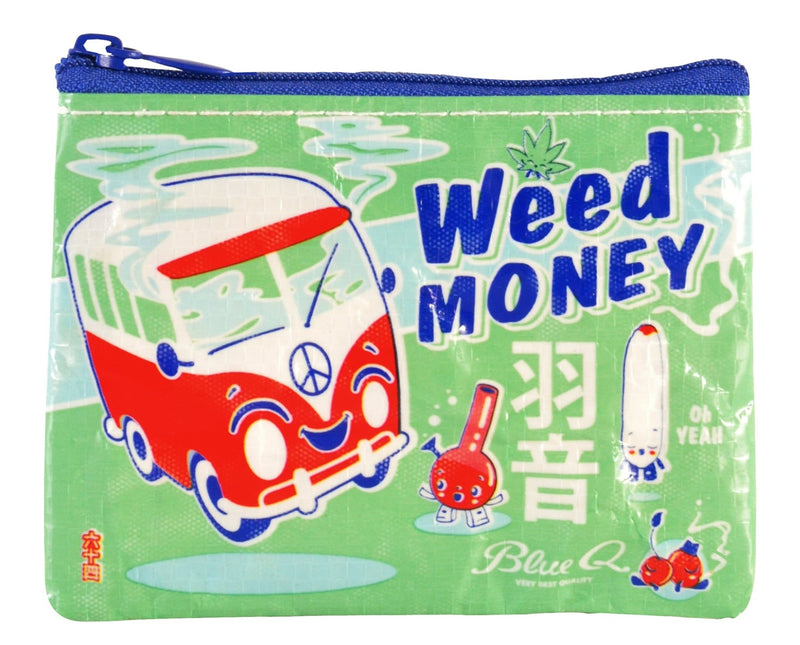 Weed Money Coin Purses Blue Q  Paper Skyscraper Gift Shop Charlotte