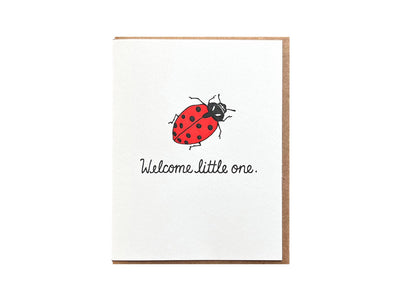 Welcome Lady Bug Card Cards Noteworthy Paper & Press  Paper Skyscraper Gift Shop Charlotte