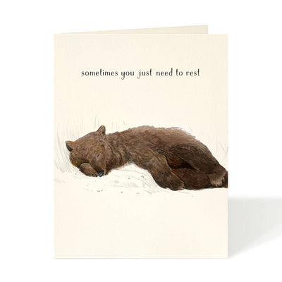 Well-Rested | Get Well Card Cards Felix Doolittle  Paper Skyscraper Gift Shop Charlotte