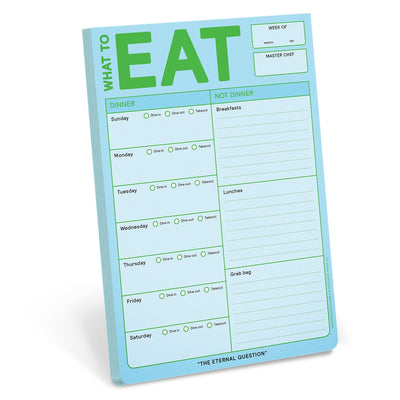 What to Eat Pad Notepads Knock Knock  Paper Skyscraper Gift Shop Charlotte