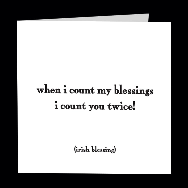 "when i count my blessings" card Cards Quotable Cards  Paper Skyscraper Gift Shop Charlotte