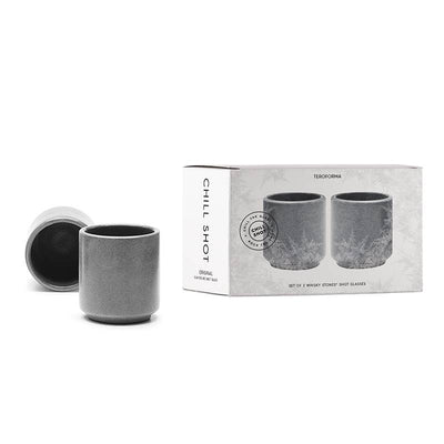 Whisky Stones® Chill Shot Shotglasses, Set of 2 Drinkware TEROFORMA  Paper Skyscraper Gift Shop Charlotte