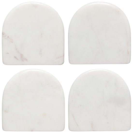 White Arch Marble Coaster | Set of 4 Kitchen Danica Studio (Now Designs)  Paper Skyscraper Gift Shop Charlotte