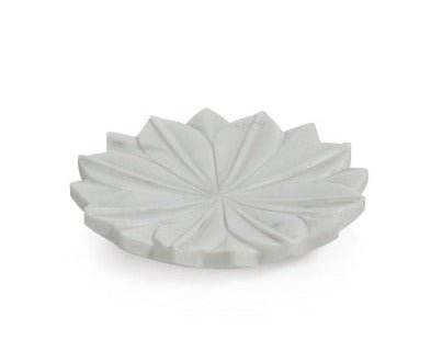 White | Lotus Dish Home Decor Zodax  Paper Skyscraper Gift Shop Charlotte